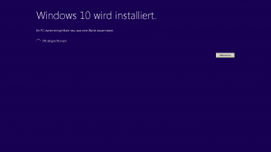 Windows 10 wird installiert