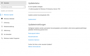 Windows 10 Enterprise Funktionsupdate Version 1703
