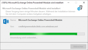 Microsoft Exchange Online Powershell Module installieren