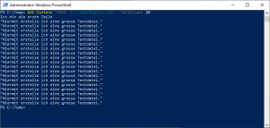 Open big text file with Powershell