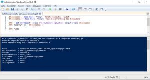 Powershell Set Description of a Computer remotely