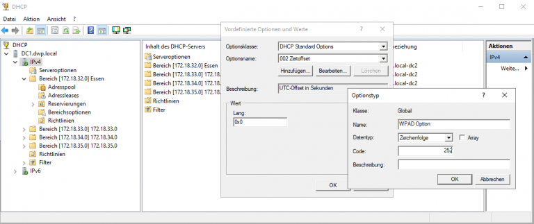 dhcp option 82 windows server 2008