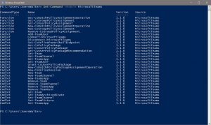 Manage Microsoft Teams Group with Powershell