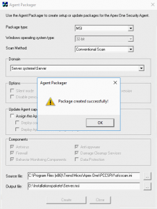 Trend Micro Client Packager Error solved