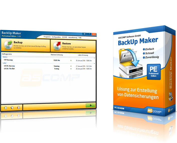 ASCOMP BackUp Maker Professional 8.202 for windows instal free