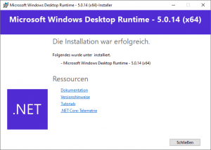Microsoft Windows Desktop Runtime 5.0.